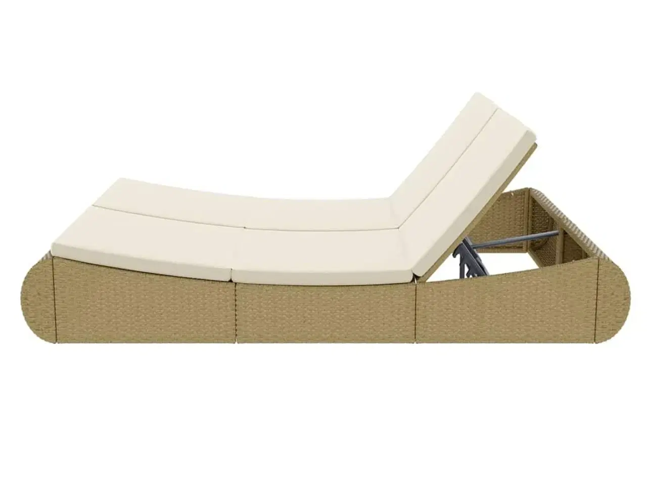 Billede 7 - Loungeseng polyrattan beige