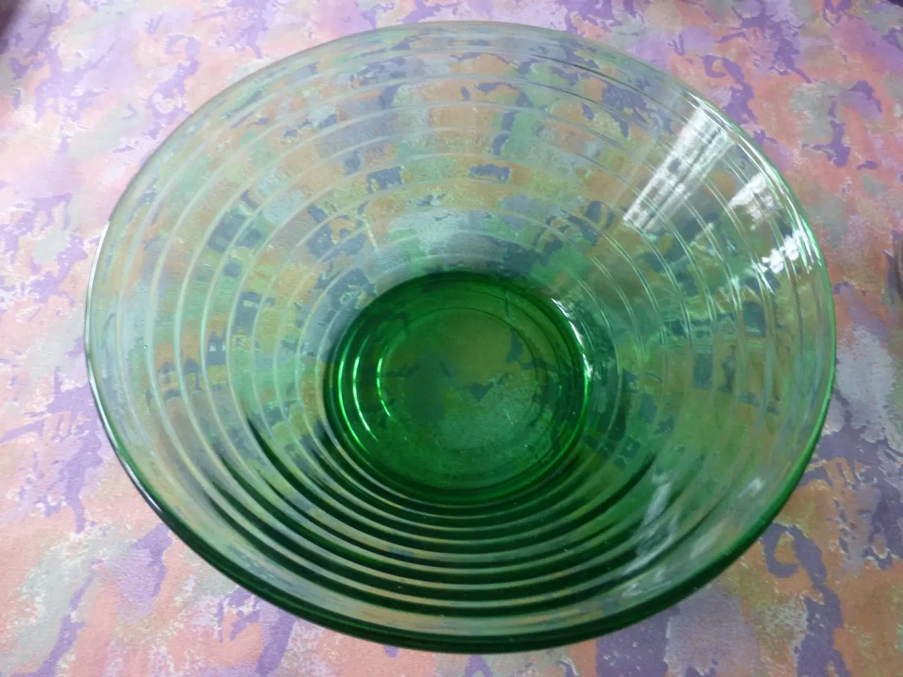 Billede 1 - Broksø/Holmegaard Skål i grønt glas