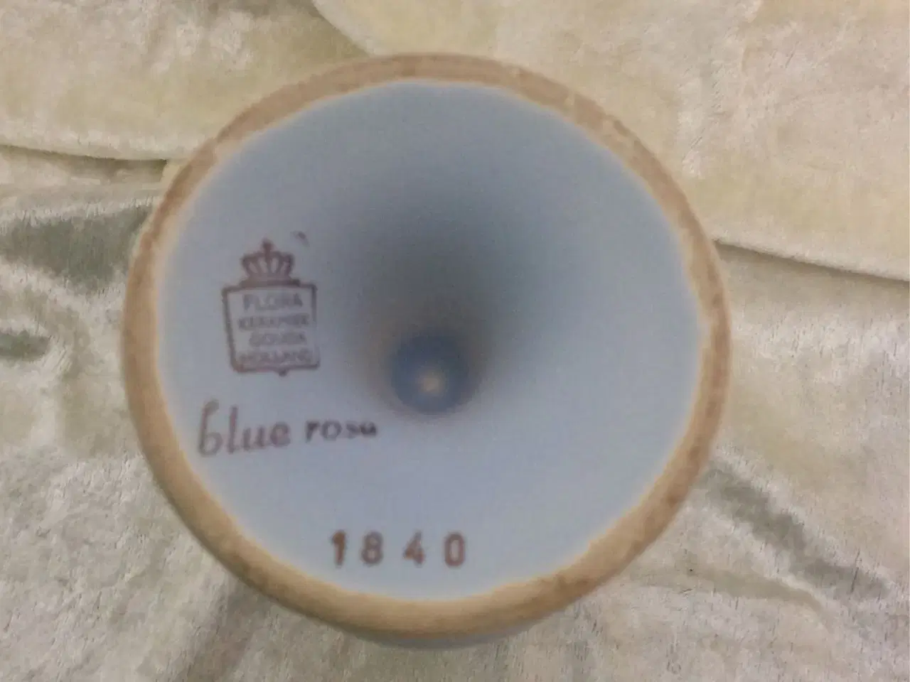 Billede 2 - Vase Blue rose nr 1840