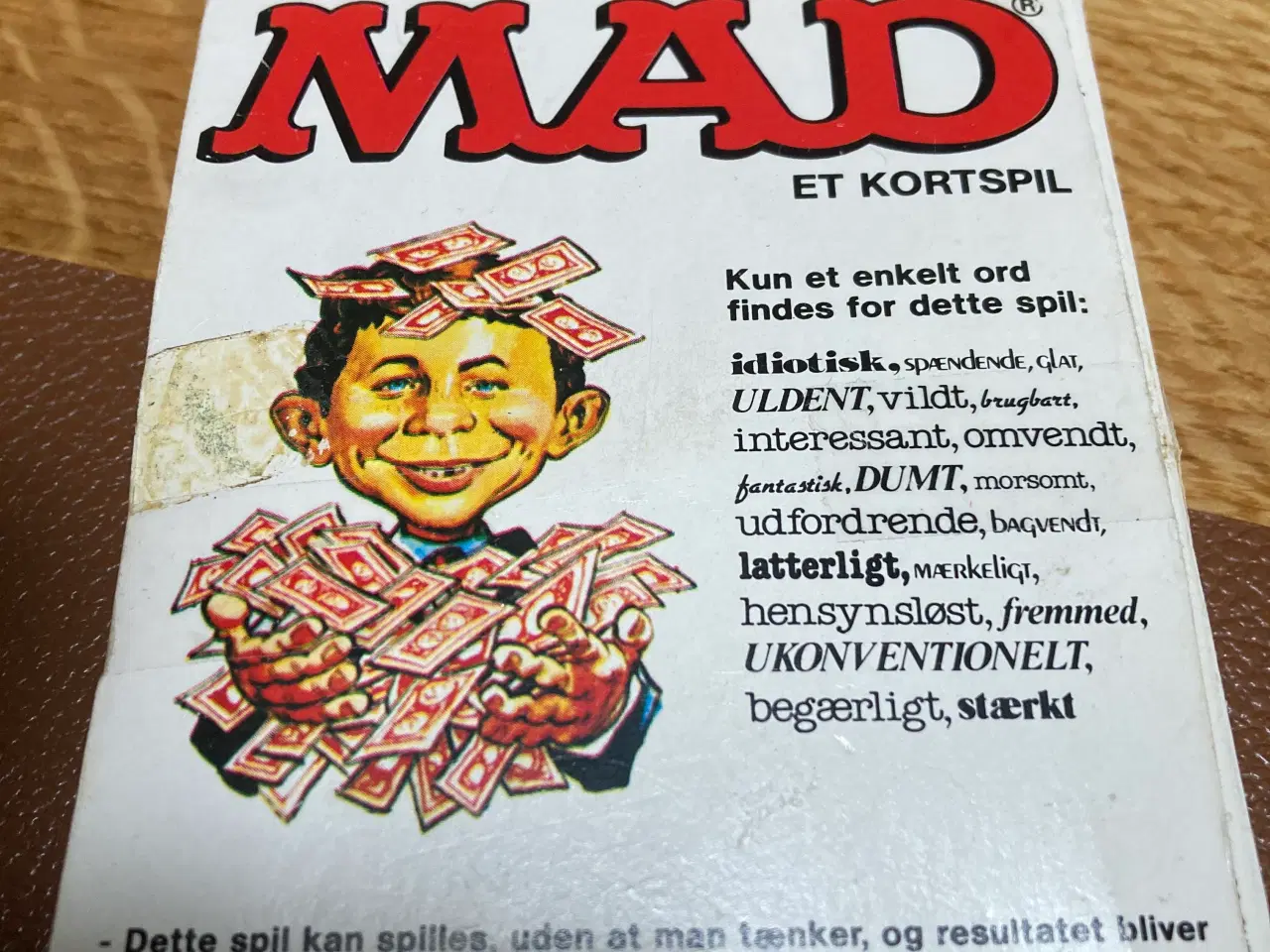 Billede 1 - MAD et kortspil