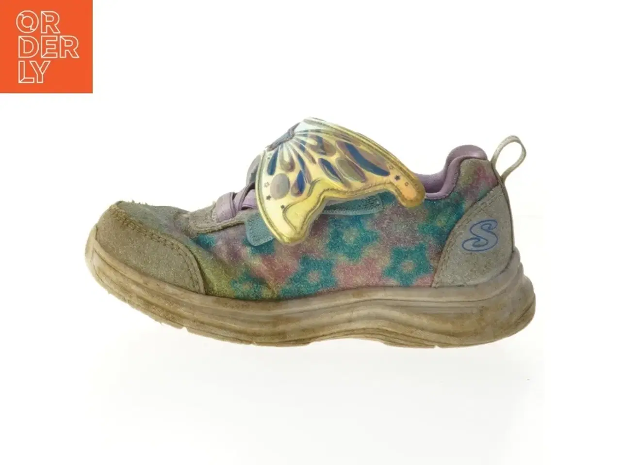 Billede 1 - Børnesko med sommerfugle detaljer fra Skechers (str. 25 )
