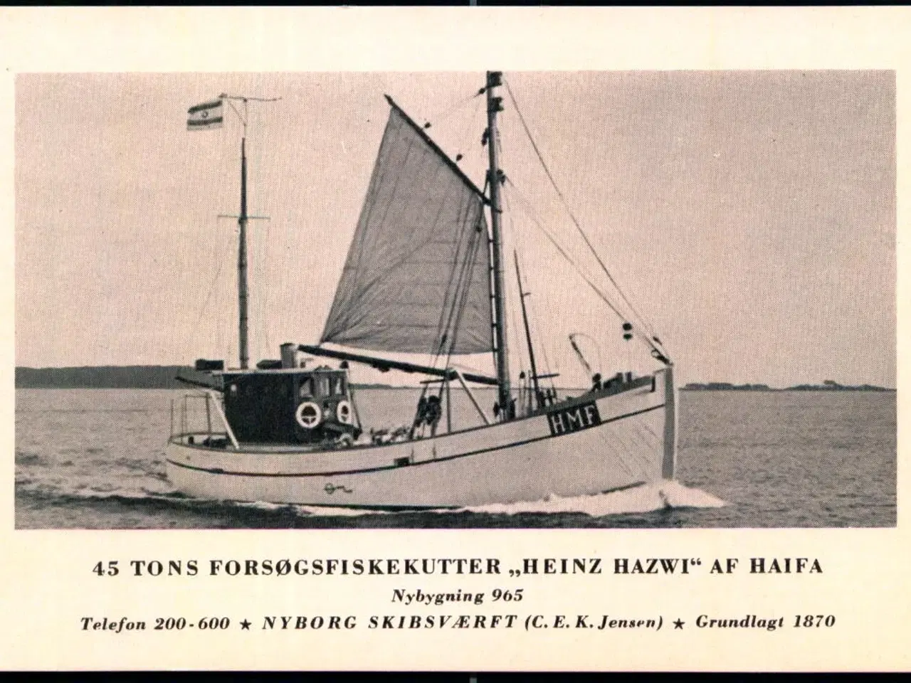 Billede 1 - 45 Tons Forsøgsfiskekutter - Nyborg Skibsværft - u/n - Ubrugt