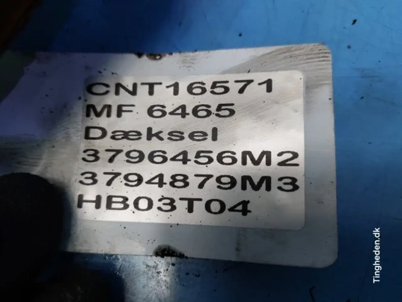 Billede 17 - Massey Ferguson 6465 Dæksel 3796456M2 