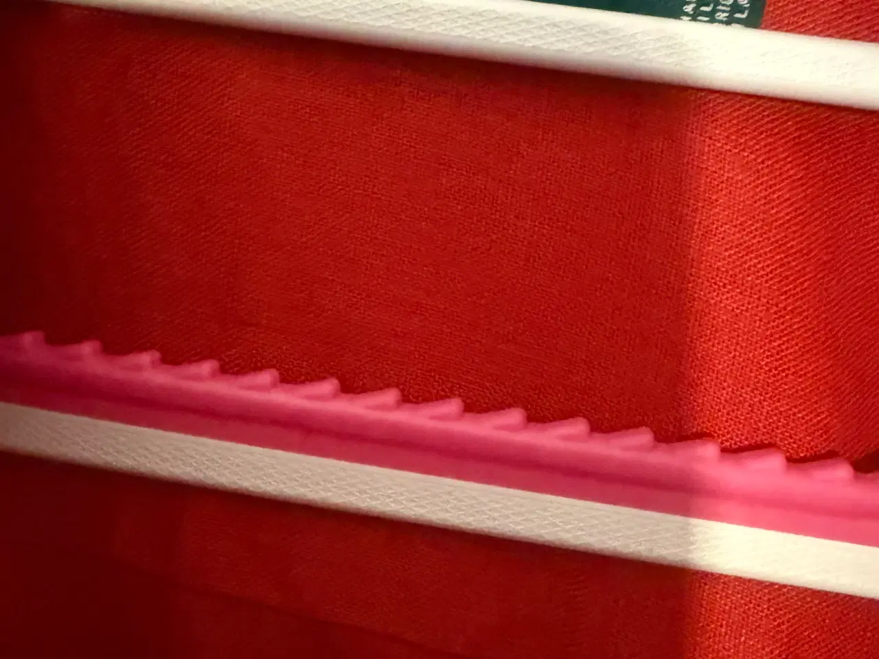 Billede 4 - Skjorte  rød/ hør