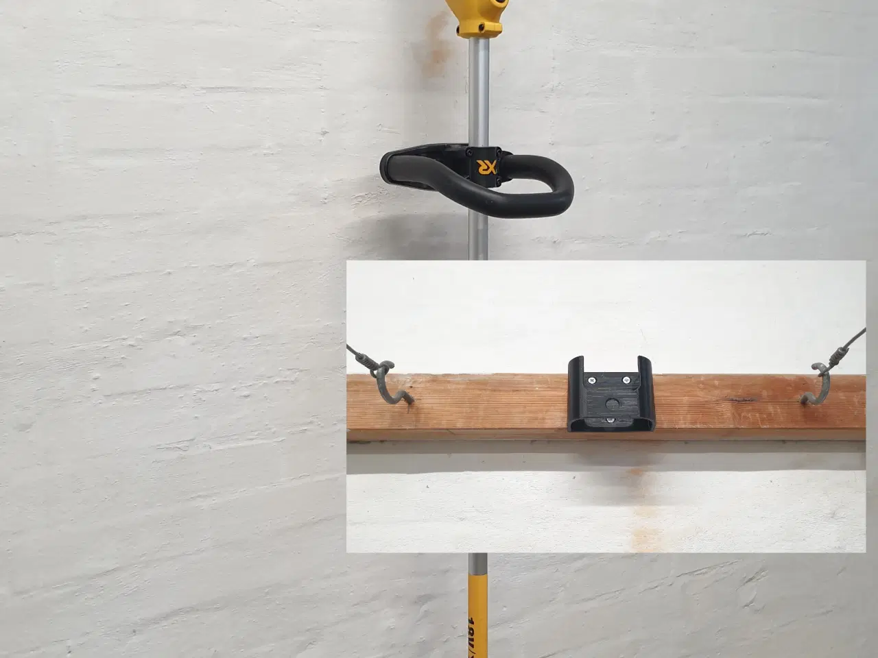 Billede 1 - Dewalt græstrimmer / kantrimmer holder - 3d print