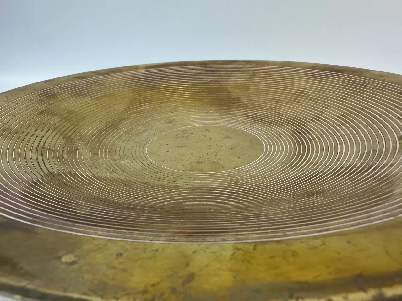 Billede 6 - Trebenet messing fad (vintage)