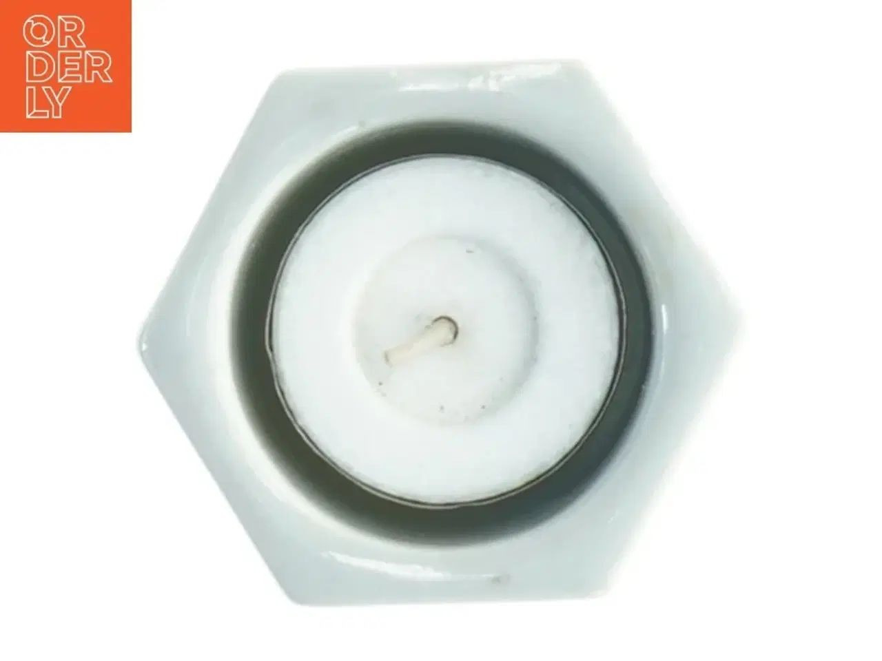 Billede 4 - Dekorativt keramiklysestage (str. 5 x 5,5 cm)