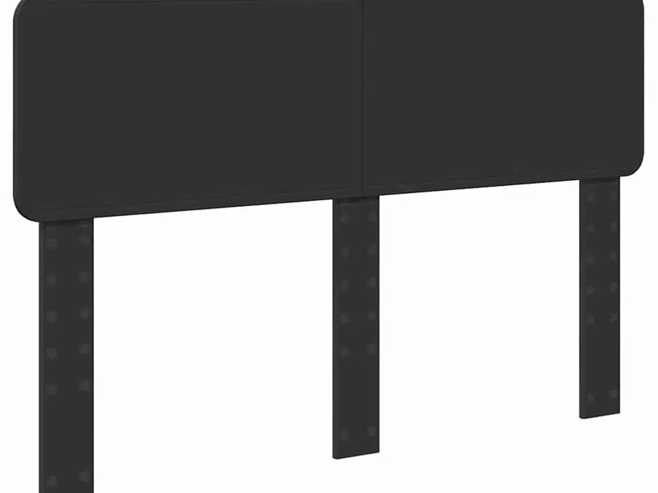 Billede 2 - Hovedgærde med hovedgærde Sort eg 140 cm Konstrueret træ