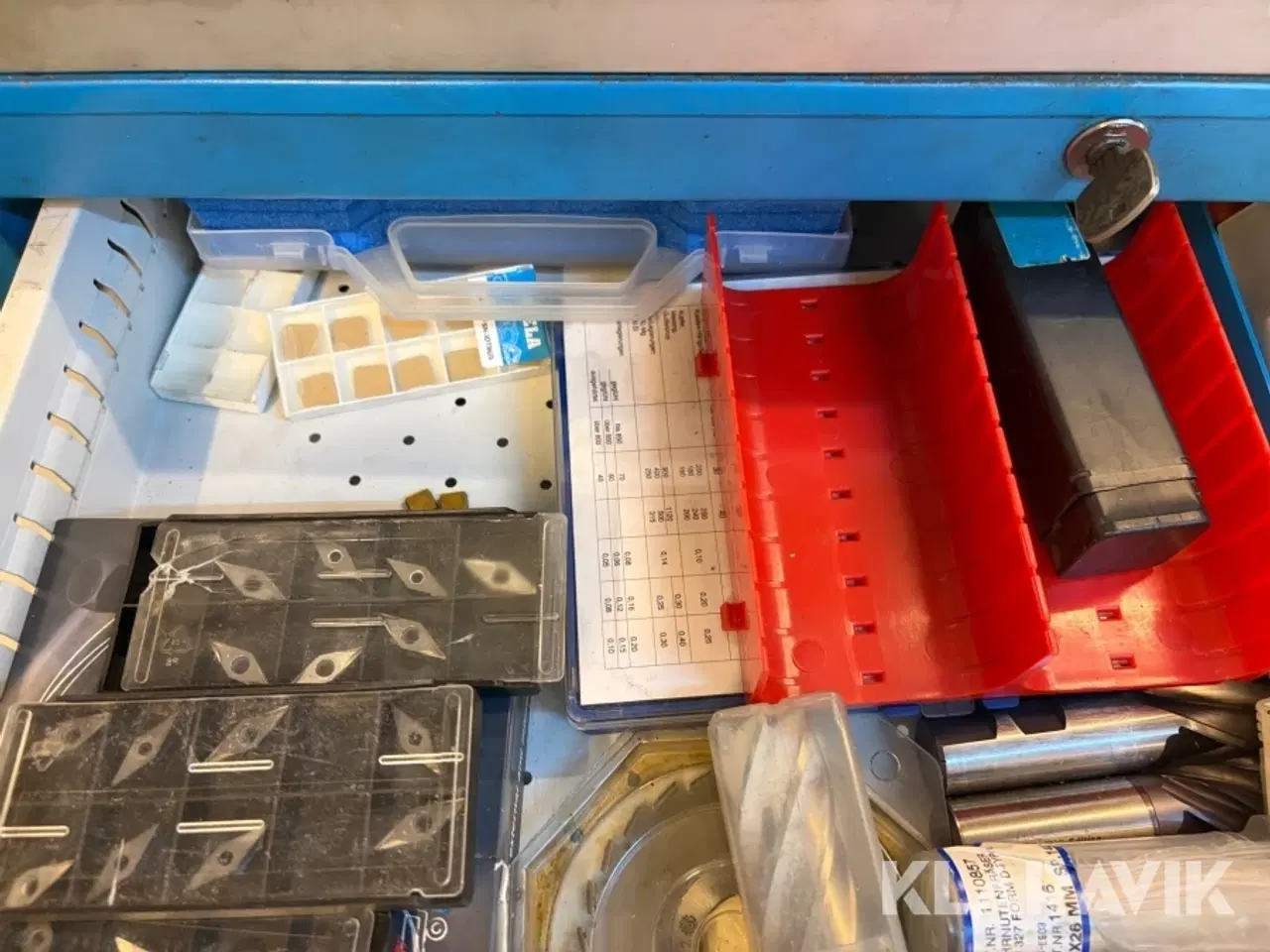 Billede 4 - Værktøjsskab med  indhold – maskineværktøj og tilbehør