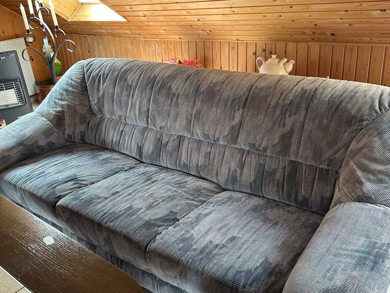 Billede 2 - Velour sofa + 2 stole 