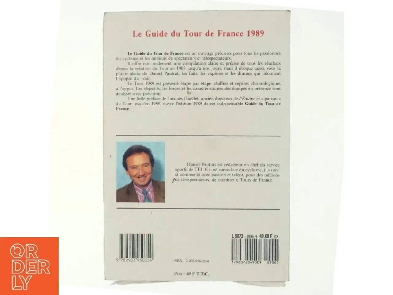 Billede 2 - Le Guide du tour de France 1989 af Daniel Pautrat (Bog)