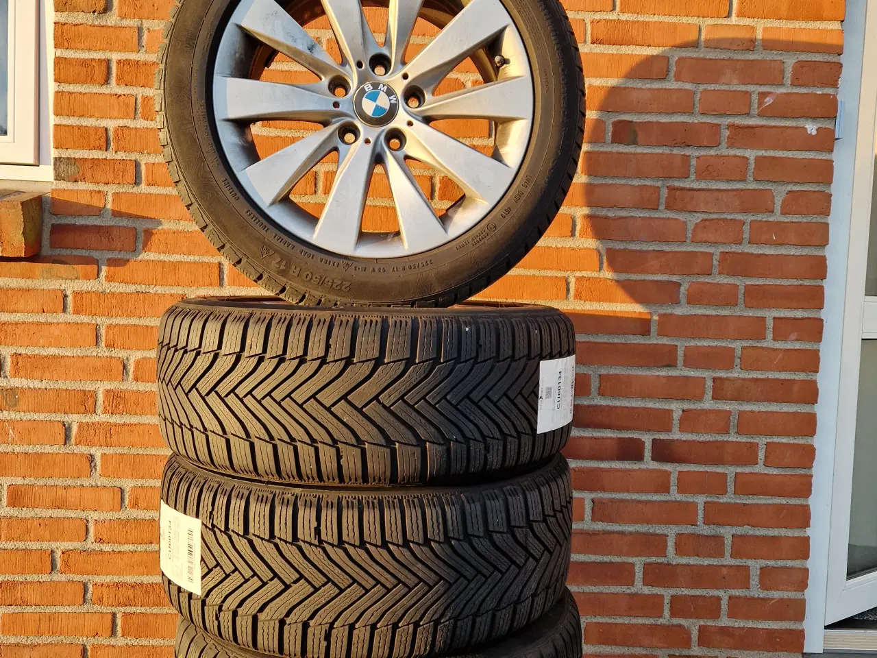 Billede 2 - Originale BMW alufælge med vinterdæk