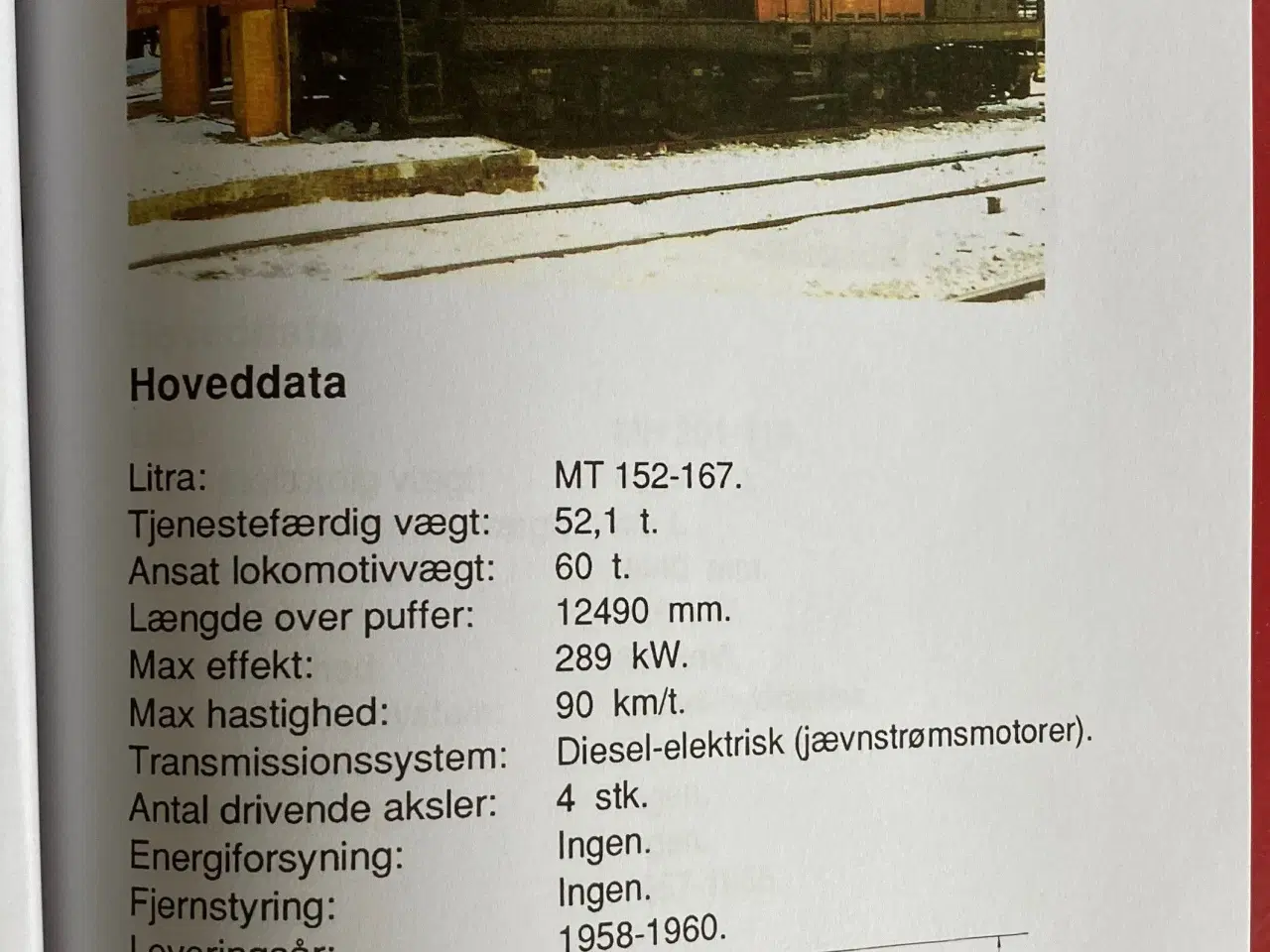Billede 6 - DSB A4 hæfte "Trækkrafmateriel for Fjerntrafik"