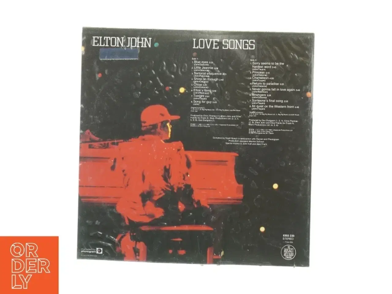 Billede 6 - Elton John - Love Songs Vinyl LP (str. 31 x 31 cm)