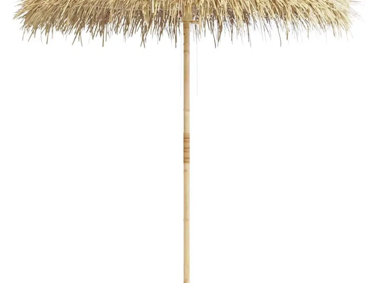 Billede 2 - Bambusparasol 210 cm top af bananblade