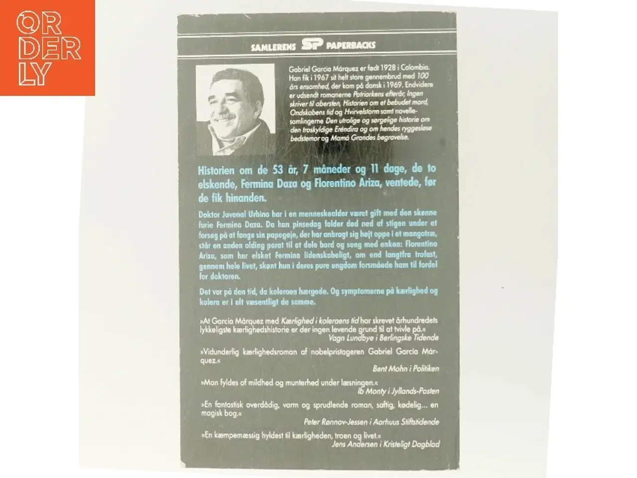 Billede 3 - Kærlighed i koleraens tid af Gabriel García Márquez (Bog)