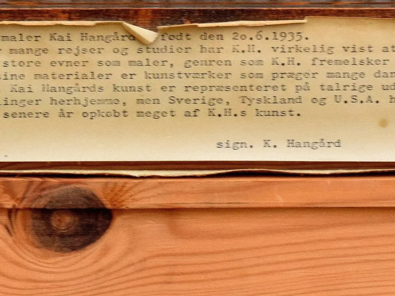 Billede 3 - Maleri af Kai Hangård F. 1935-)
