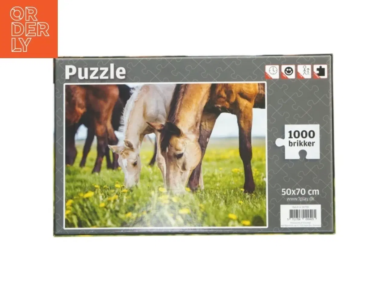 Billede 2 - Puslespil med heste (str. 1000 brikker 50x70 cm)