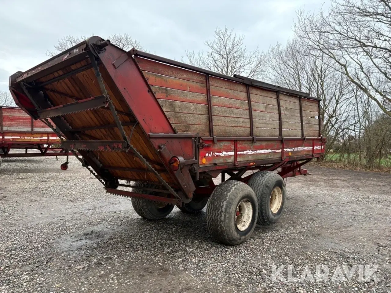 Billede 5 - Aflæsservogn JF AV6000 med hydraulisk bundkæde,