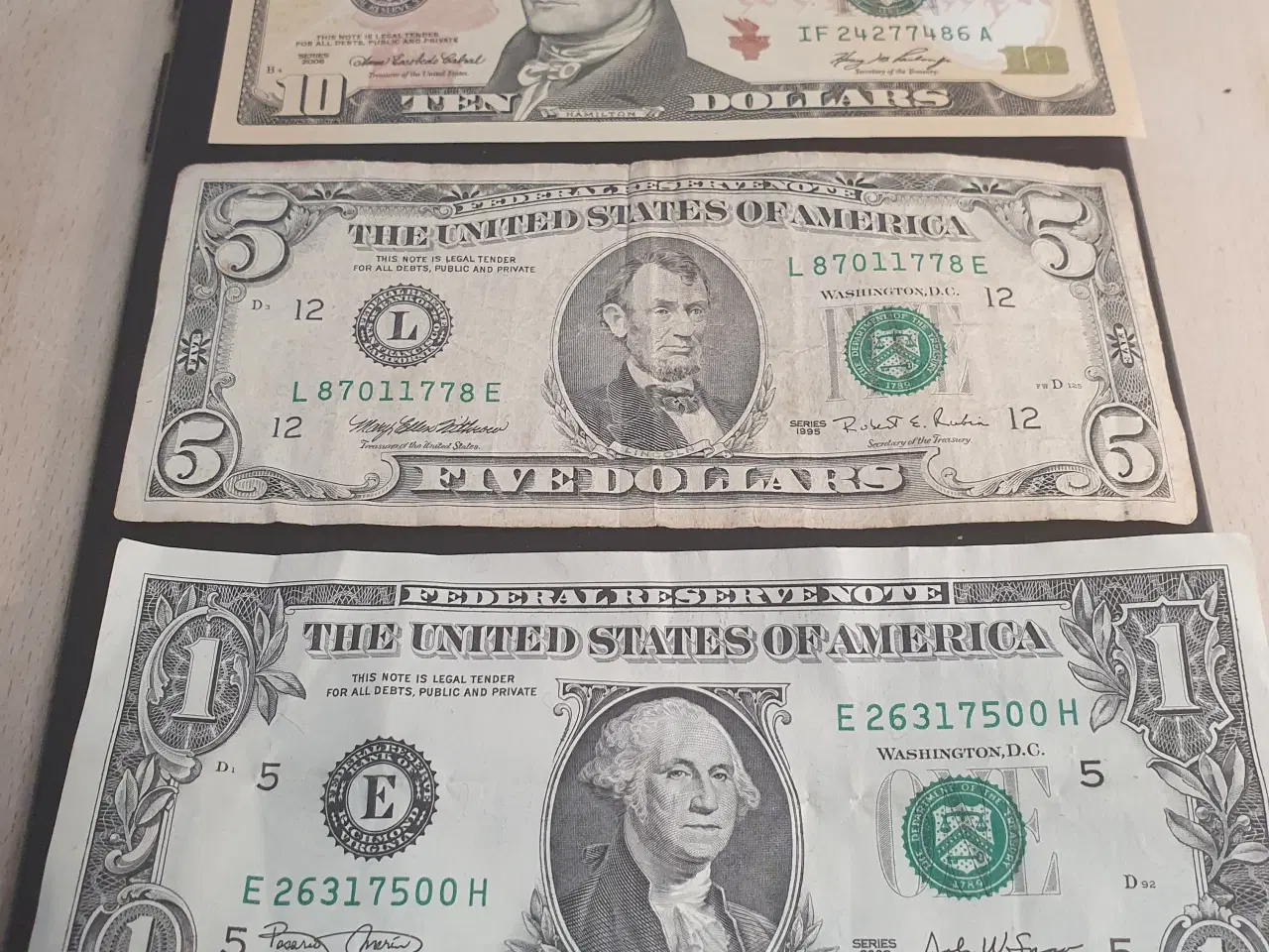 Billede 1 - Dollar sedler 