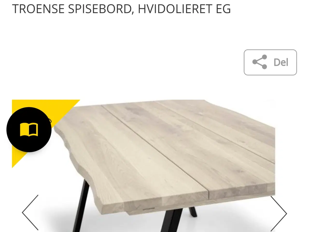 Billede 3 - CHOK Pris 3800kr Massiv plankebord i egetræ 