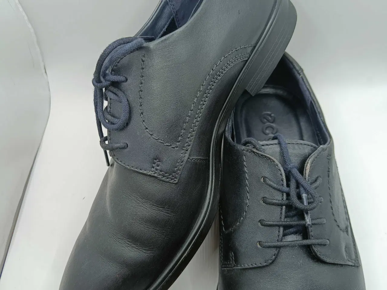Billede 8 - Ecco sort læder sko 45str