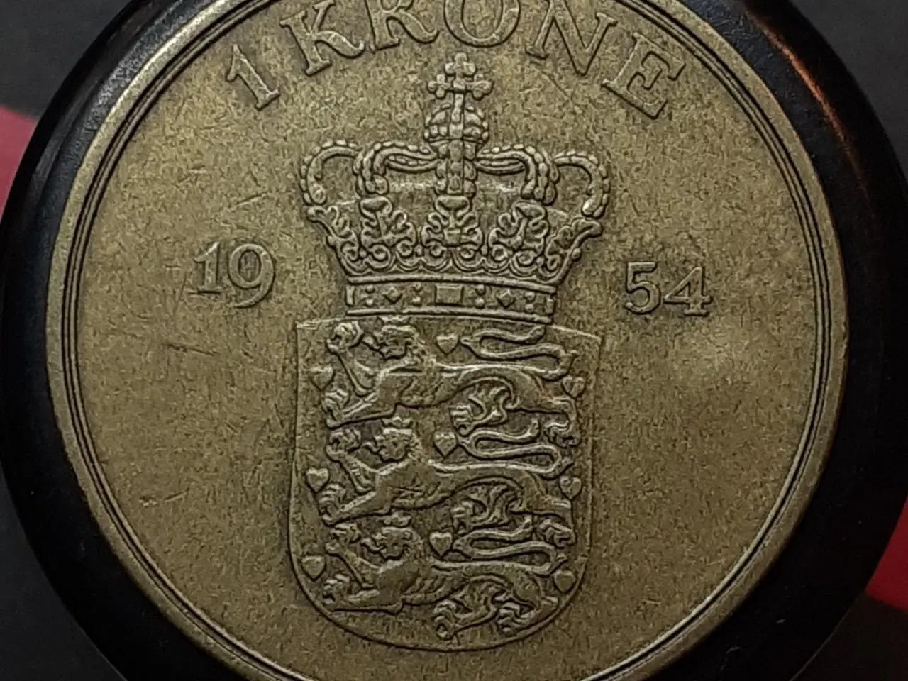 Billede 1 - 1 kr 1954, bedre årgang