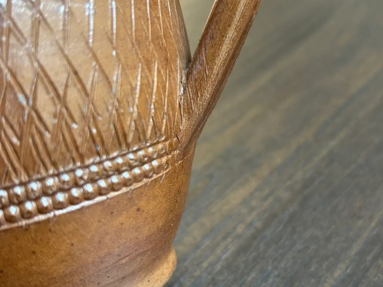 Billede 6 - Dekorativ Fransk håndlavet stentøjskande