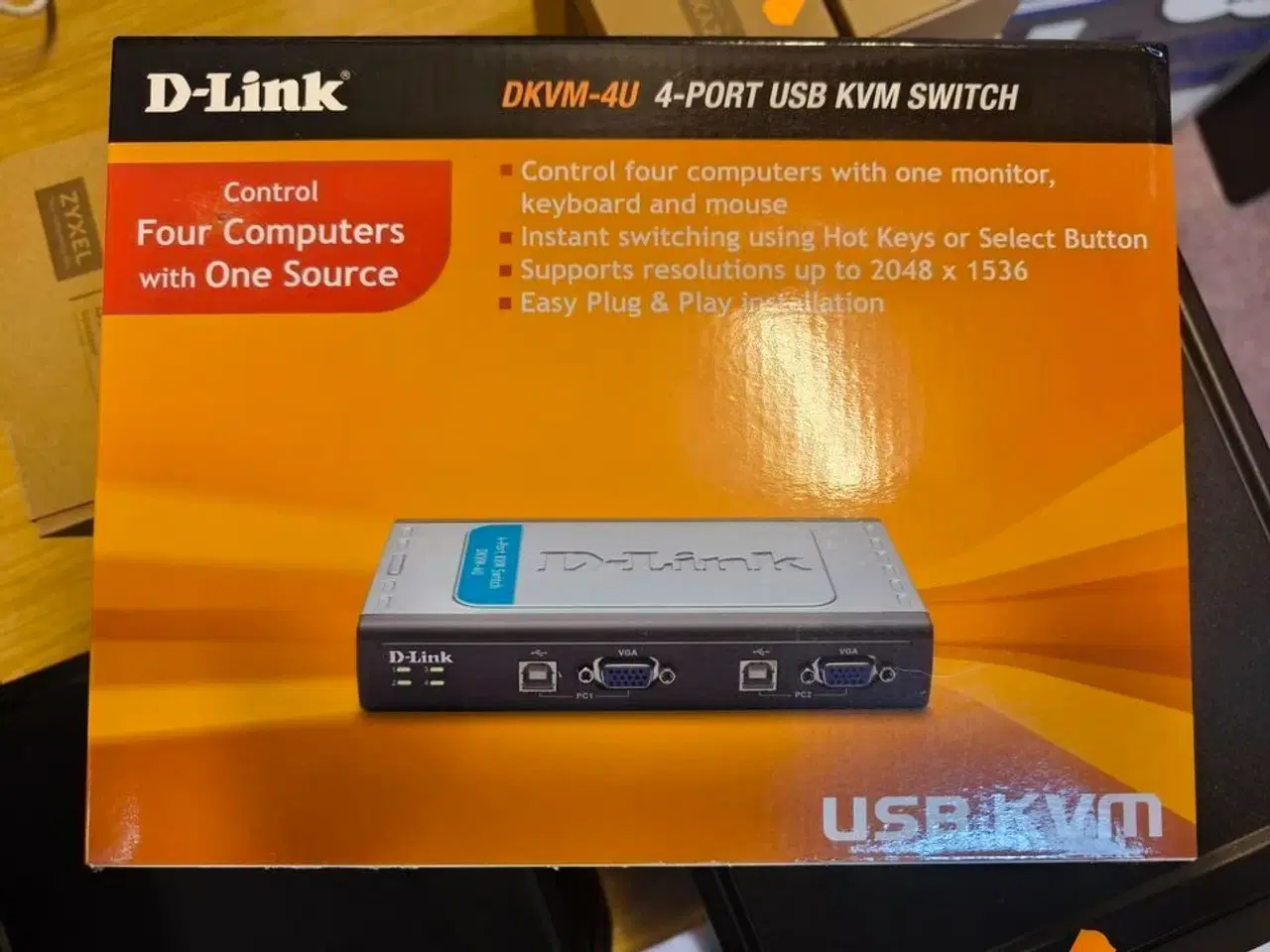 Billede 1 - KVM switch D-LINK DKVM-4U (ubrugt)