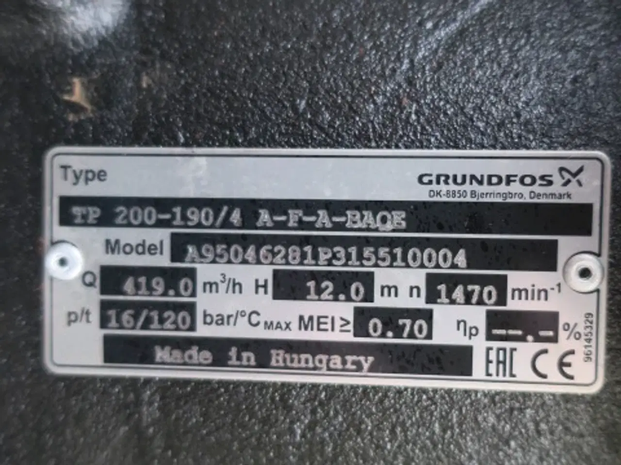 Billede 5 - Stor Grundfos centrifugalpumpe