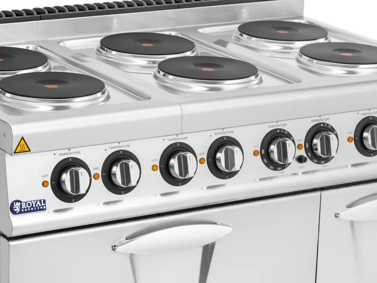 Billede 2 -  Elektrisk Komfur med 6 Kogeplader og El-ovn