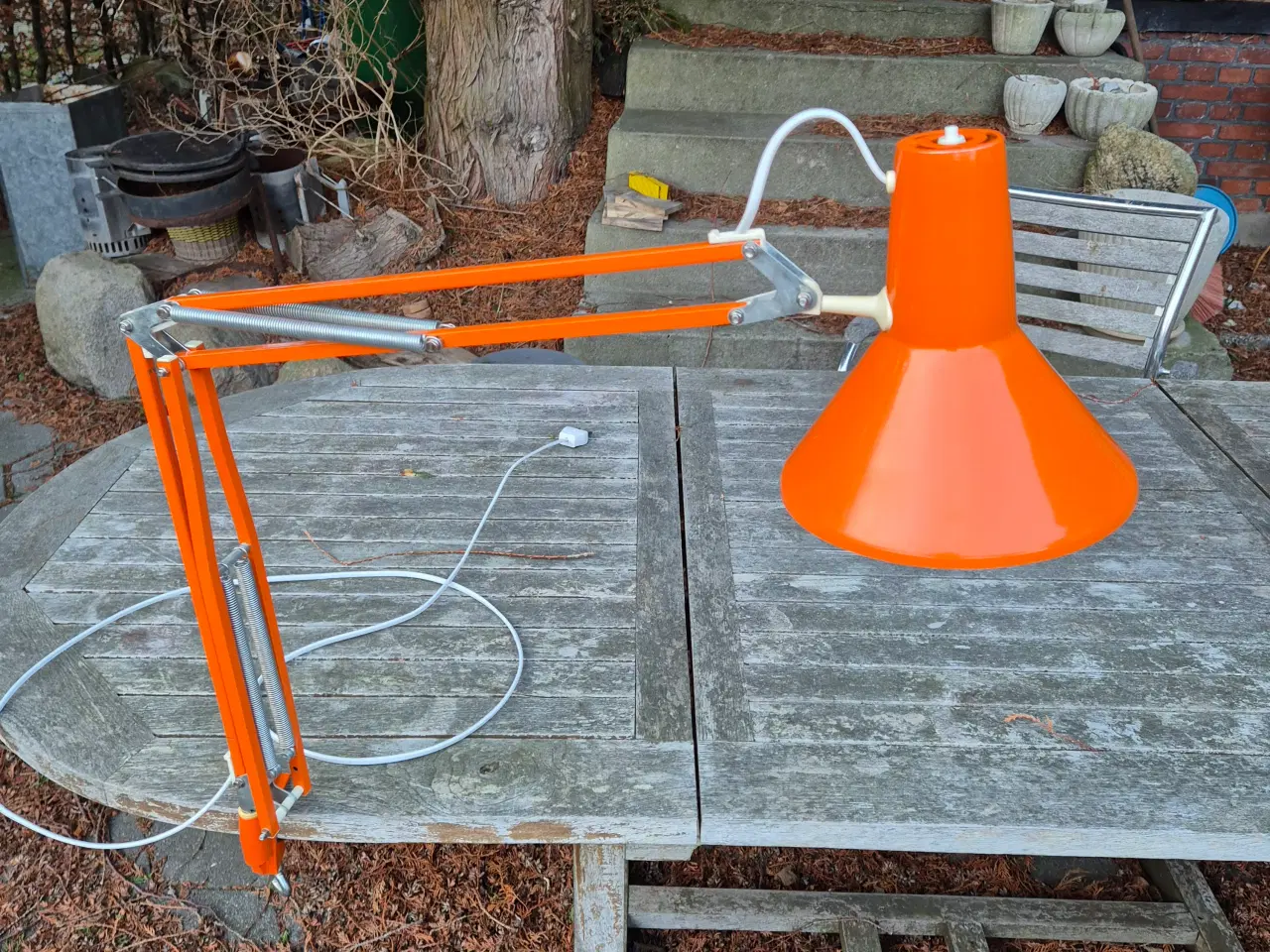 Billede 10 - Orange arkitektlampe i god kvalitet