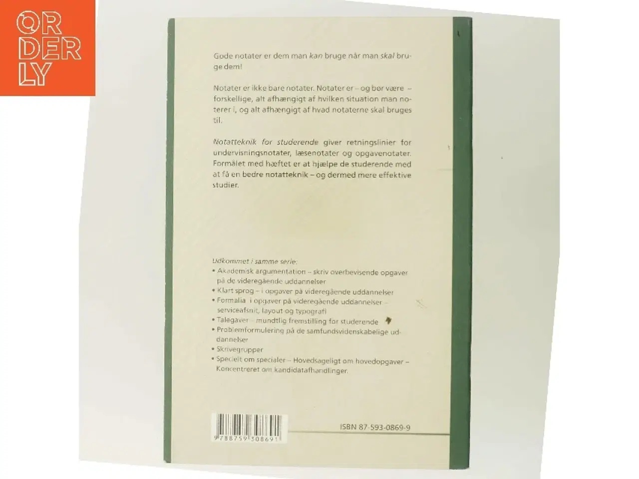 Billede 3 - Notatteknik for studerende : lyt, læs - notér - og skriv af Peter Stray Jørgensen (Bog)