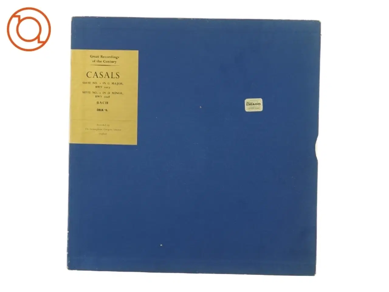 Billede 3 - Casals spiller Bach fra The Gramaphone Company Limited England (str. 30 cm)