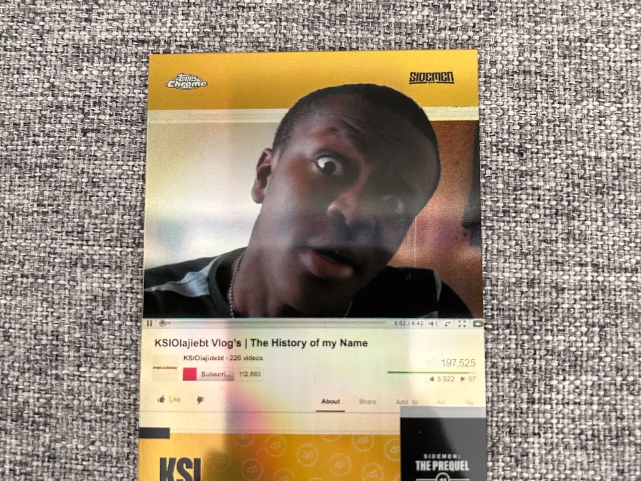 Billede 1 - Sidemen Topps - KSI “THE PREQUEL” 17/50