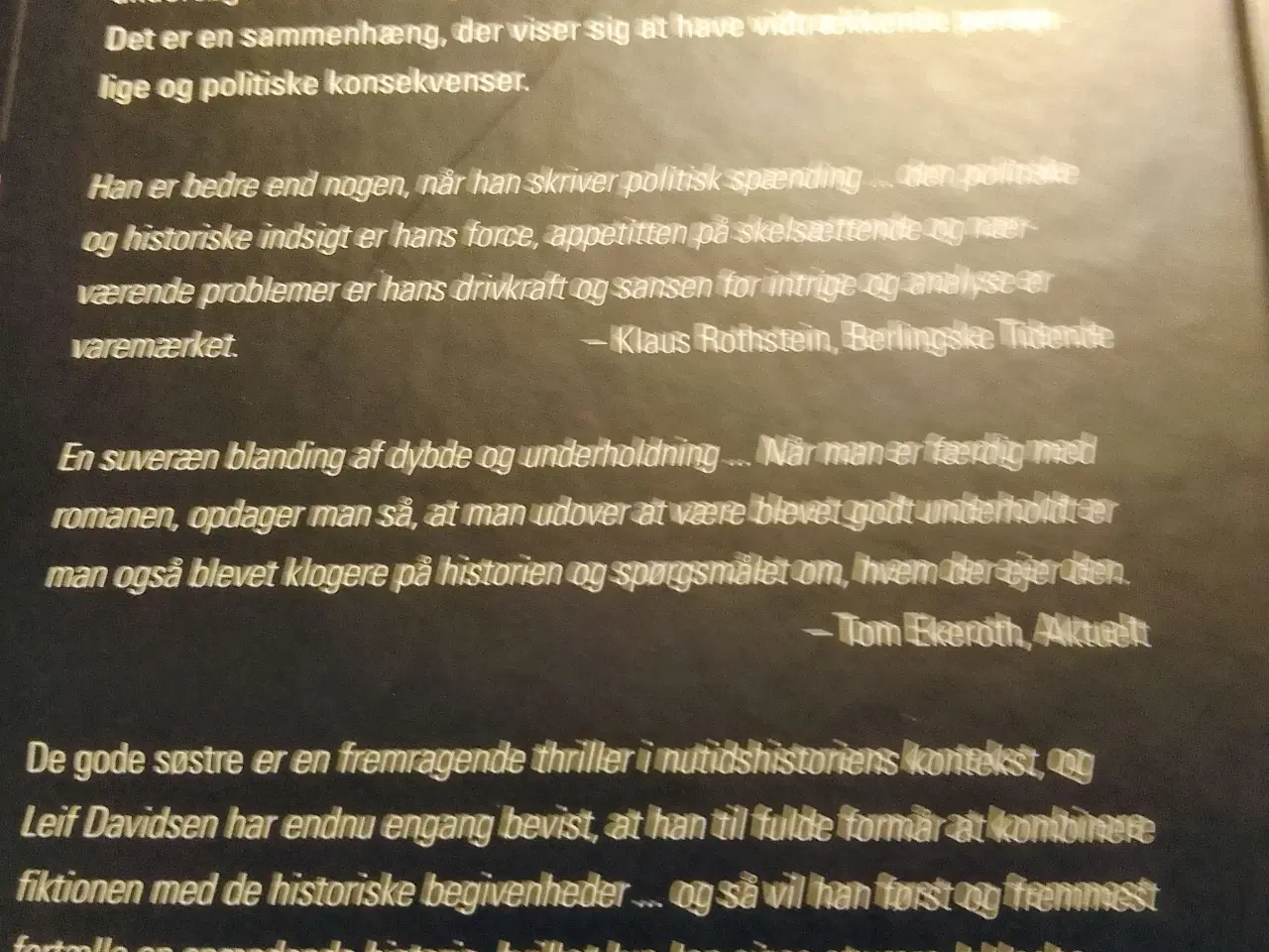 Billede 2 - Leif Davidsen: De gode søstre. Roman.