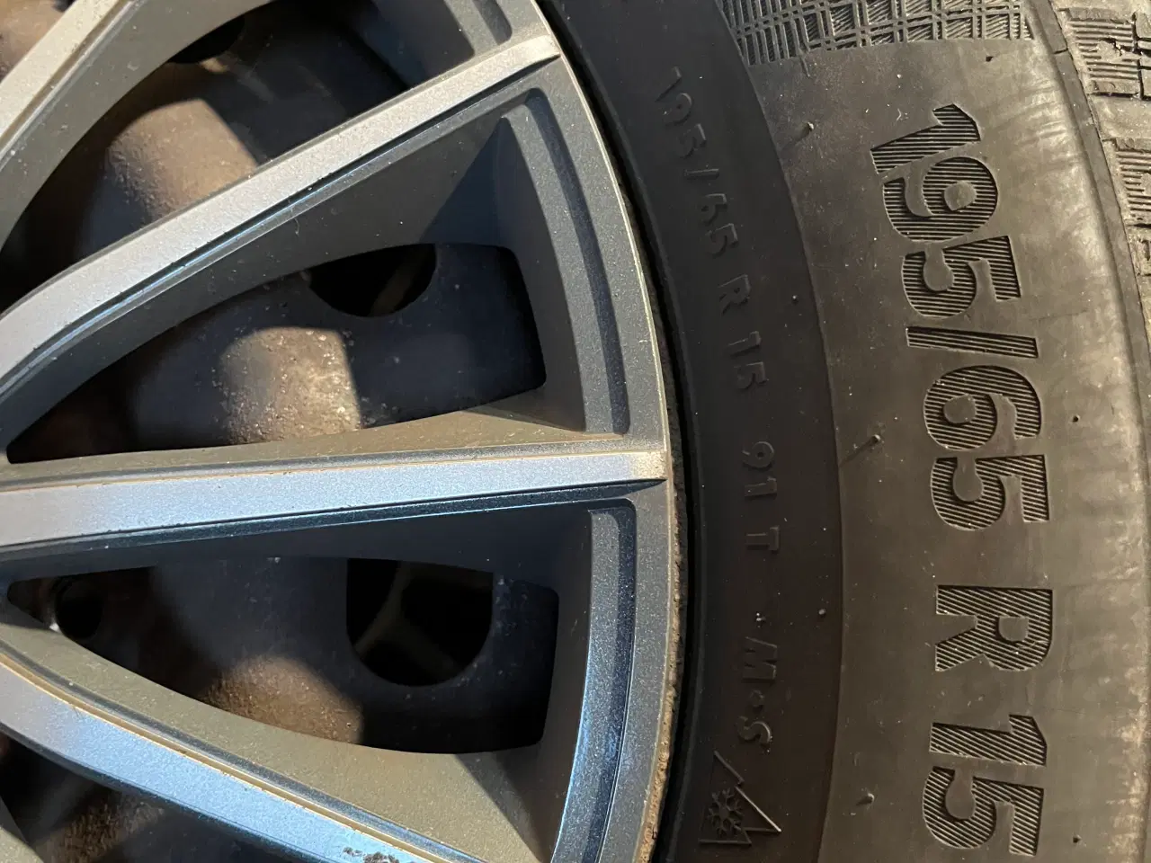 Billede 1 - 5 stk. vinterdæk på stålfælge