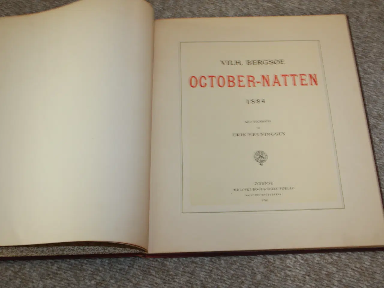 Billede 3 - October natten 1884 Vilhelm Bergsøe