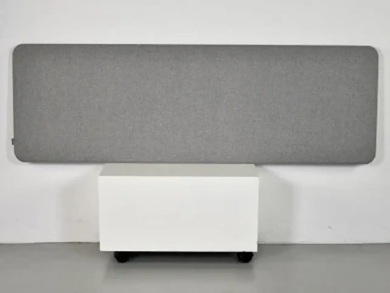 Billede 1 - Abstracta bordskærm i grå, inkl. 3 beslag