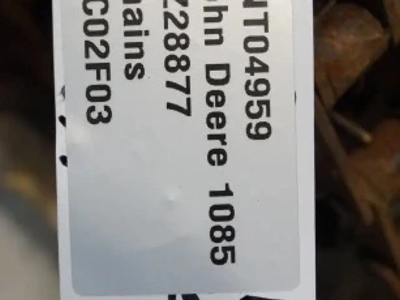 Billede 2 - John Deere 1085 Indføringskæde AZ28877