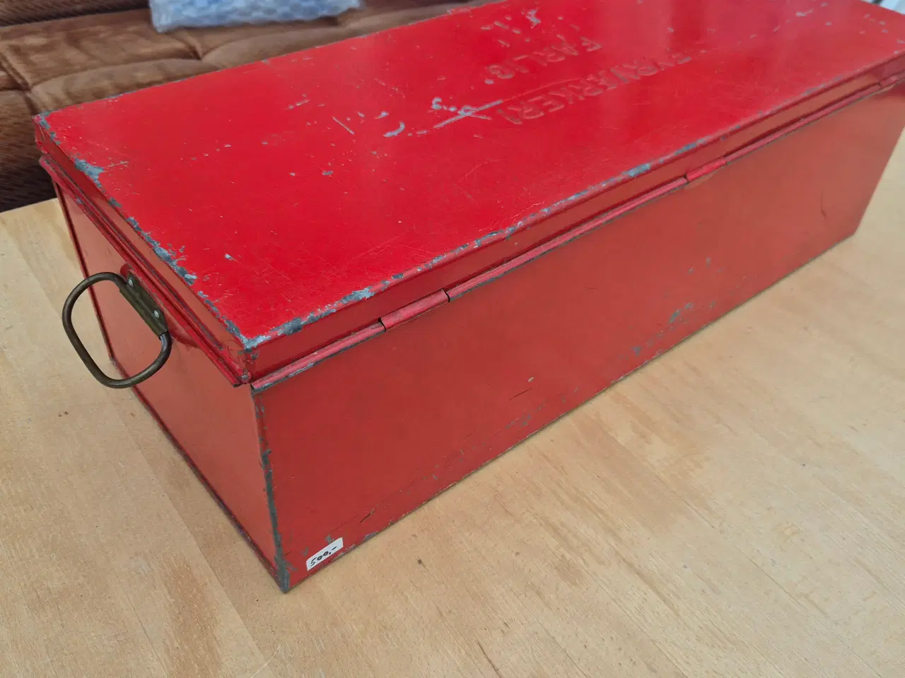 Billede 4 - Fyrværkeri metal kasse retro