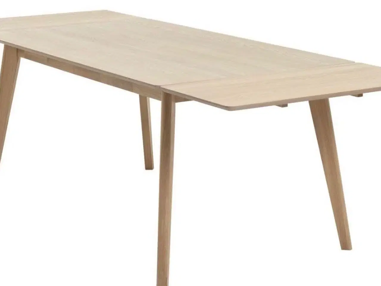 Billede 1 - Spisebord fra JYSK i lys eg med udtræk.