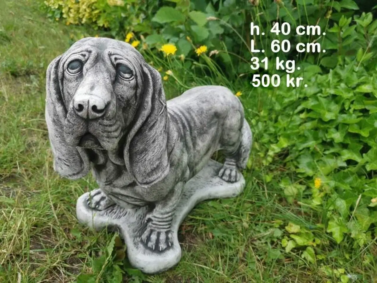 Billede 14 - HAVEFIGUR Smukke betonhunde – forskellige racer 🐾