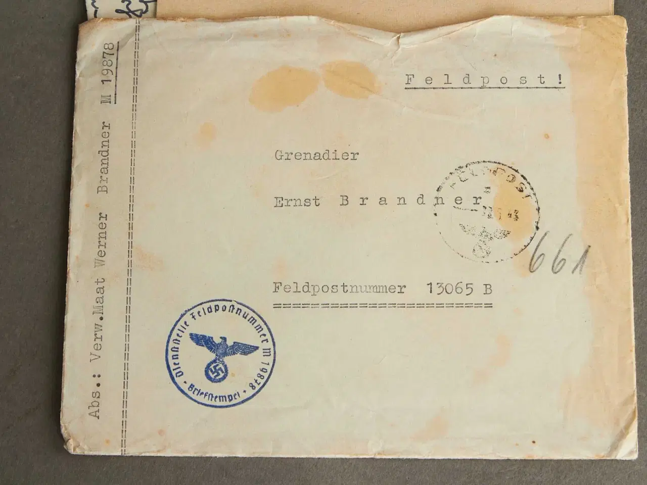 Billede 2 - WW2 - Feldpost