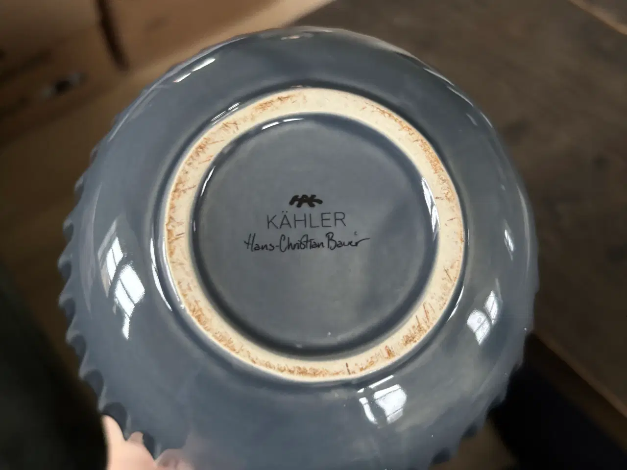 Billede 4 - Kähler Hammershøi vase i farven grå