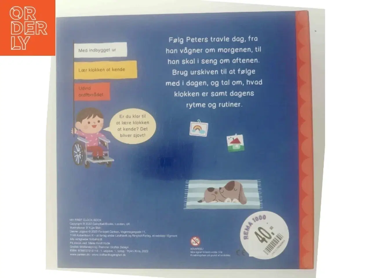 Billede 3 - Min første bog om klokken af Illustrationer: Yujin Shin (Bog)