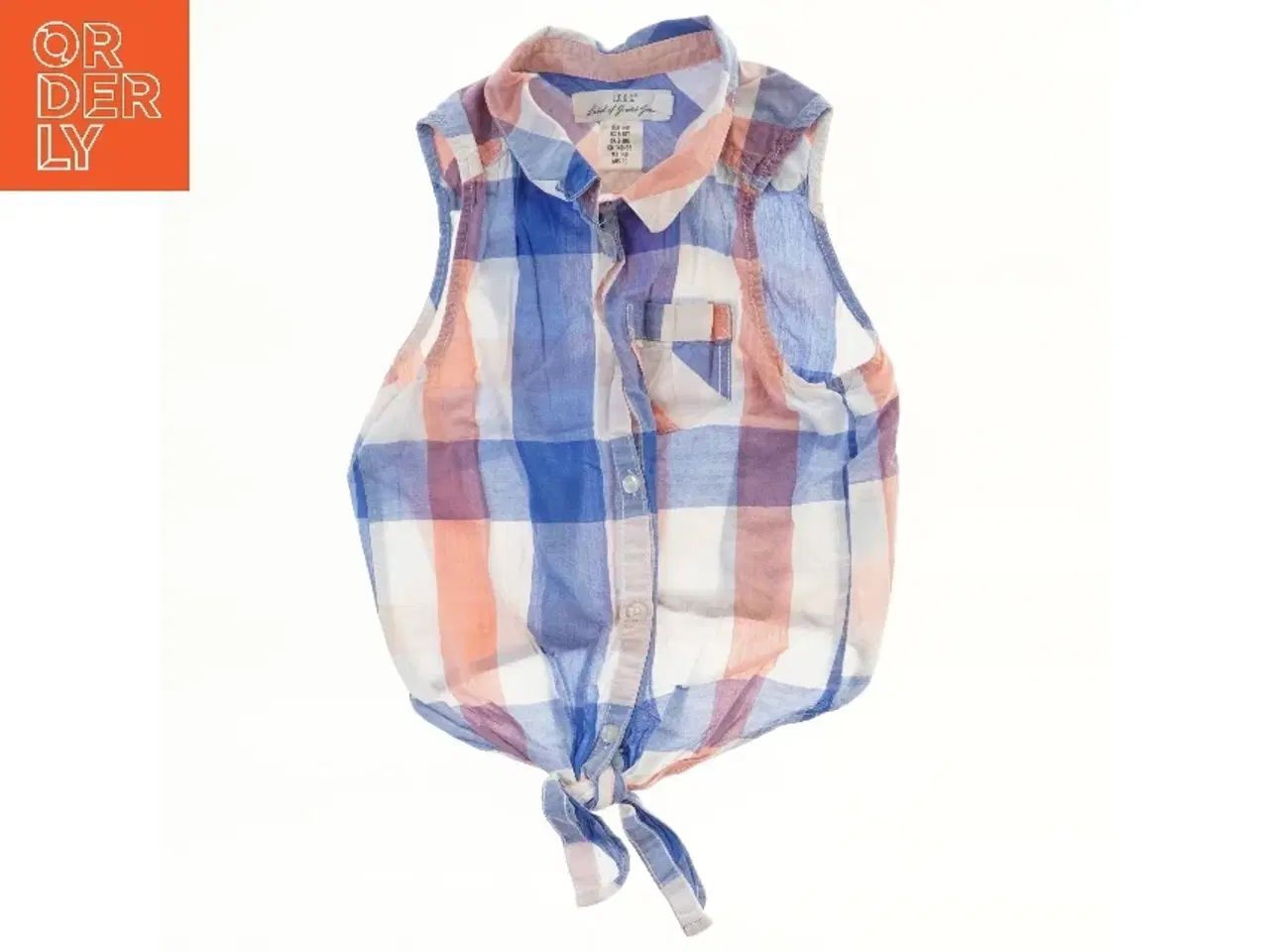 Billede 1 - Ærmeløs skjorte med ternet mønster fra H&M (str. 140)