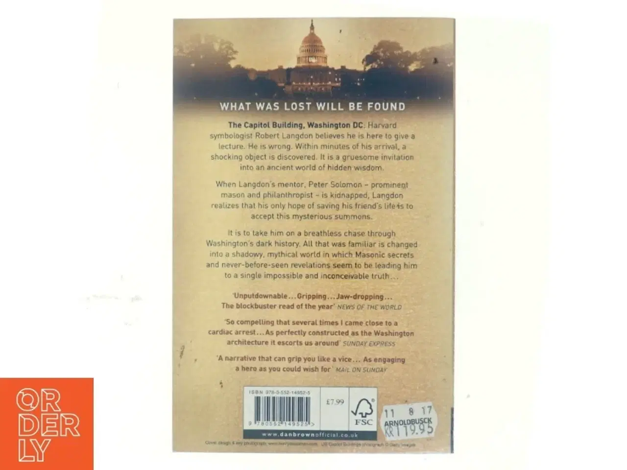 Billede 3 - The lost symbol af Dan Brown (Bog)