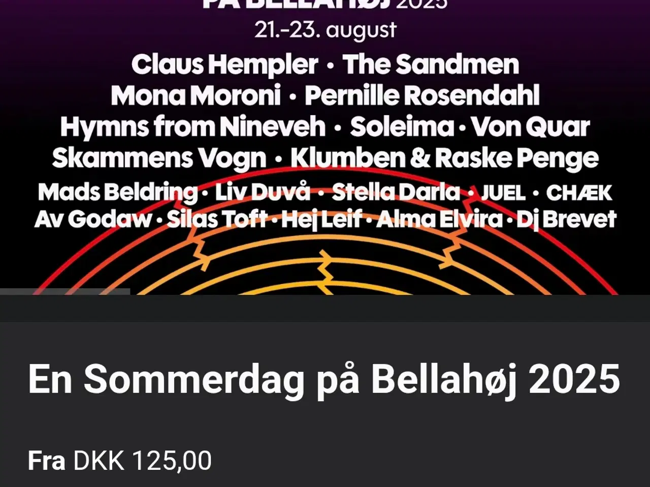 Billede 1 - Billig partout billet til en sommerdag på bellahøj
