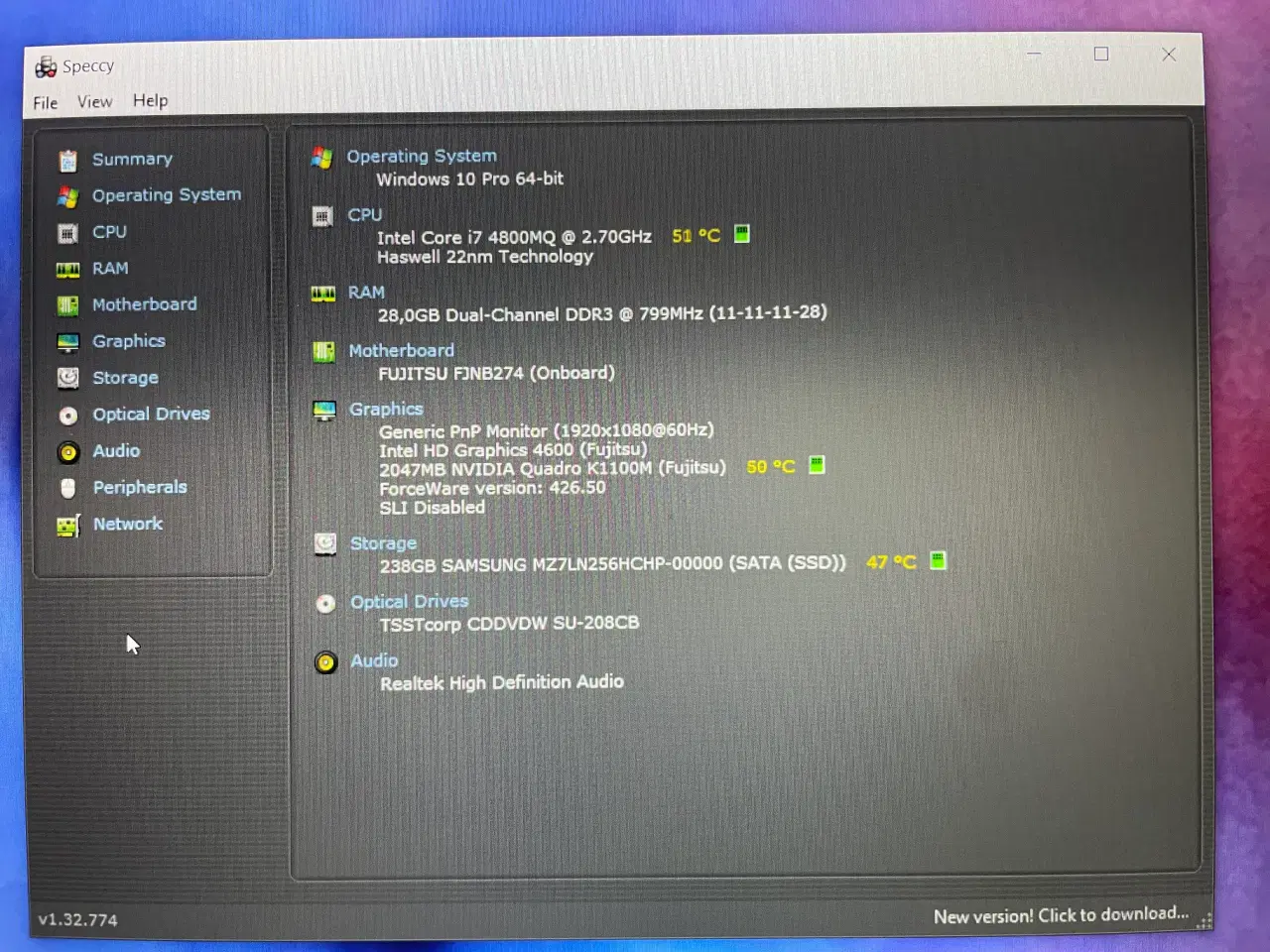Billede 3 - 15” I 7 v.Pro 3,4 GHz 28 Gb Ram og NVidia grafik. 